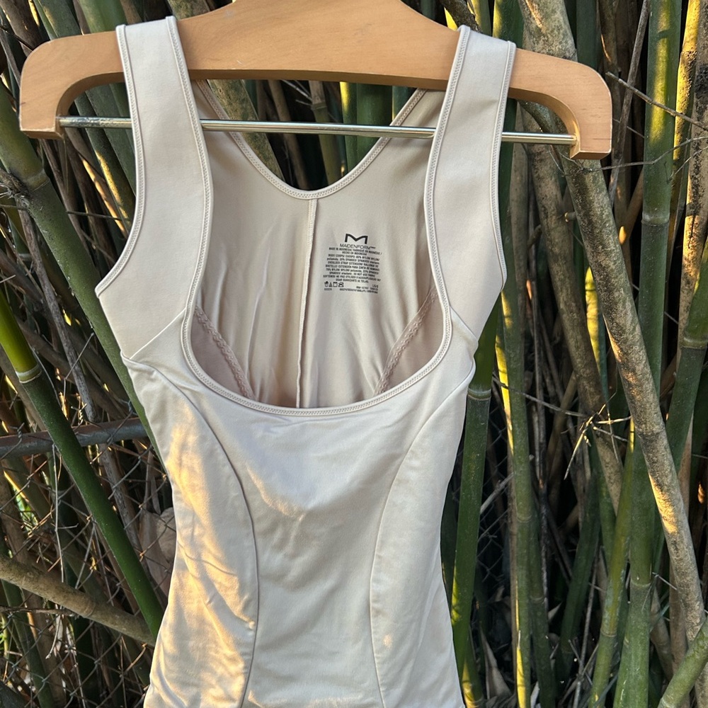 Women's Maidenform Cream Shapewear Tank Top